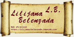 Lilijana Belenzada vizit kartica